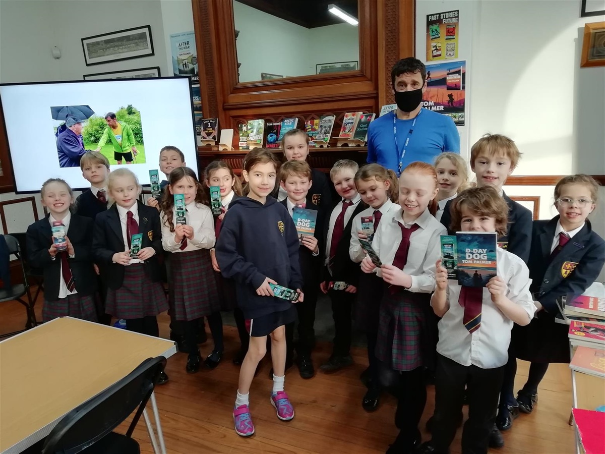 Author Tom Palmer talks with pupils about the love of reading