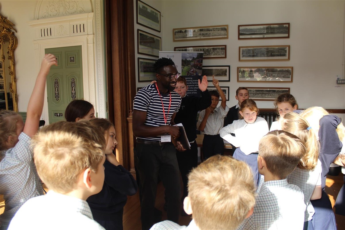 Jeffrey Boakye - a true inspiration, visits Tranby
